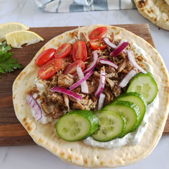 Crispy Pork Gyros
