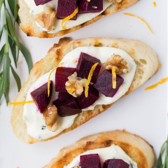 Beet Bruschetta