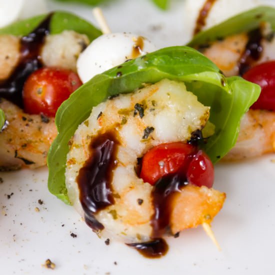 Shrimp Caprese Skewers