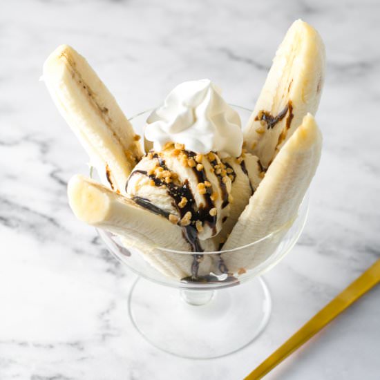 Easy banana split