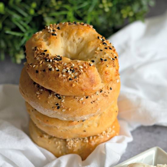Greek Yogurt Bagels