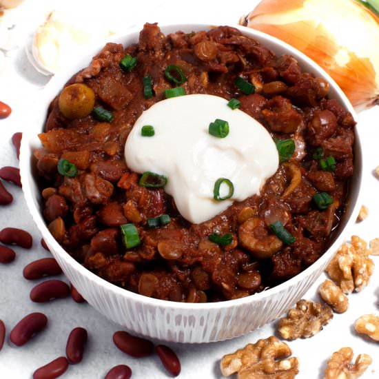 Easy Vegetarian Bean Chili