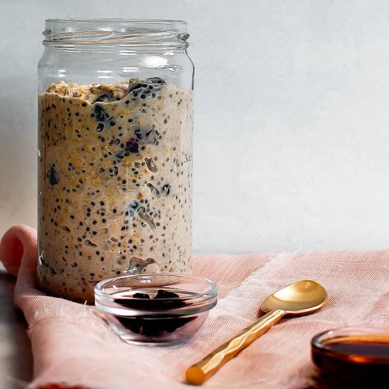 Maple Cranberry Overnight Oats