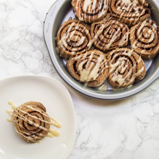 Healthy Vegan Cinnamon Rolls