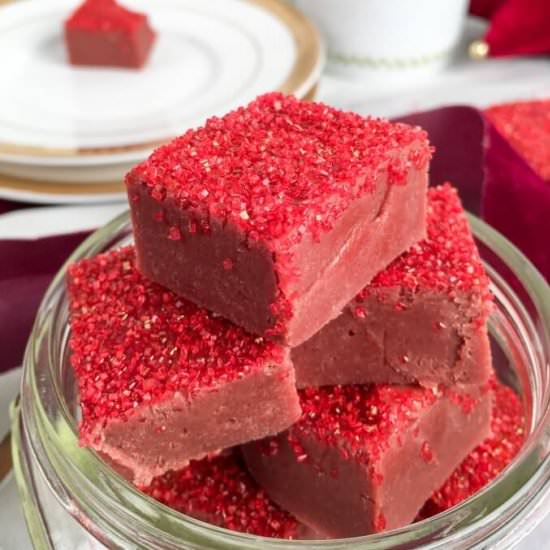 Easy Red Velvet Fudge