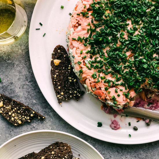 7 Layer Smoked Salmon Dip