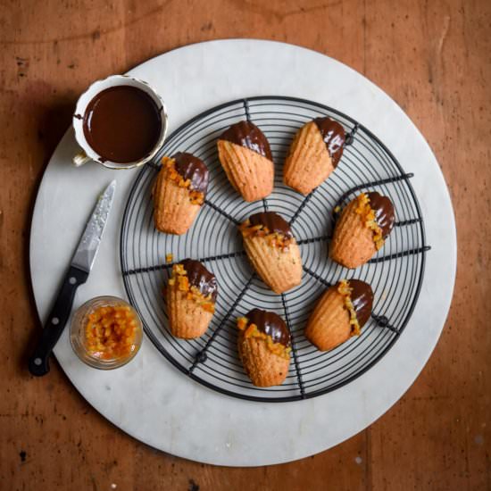 Chocolate Orange Madeleines