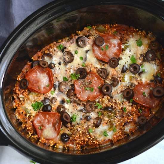 Crockpot Pizza Quinoa