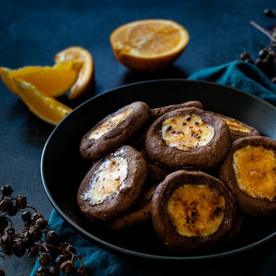 Chocolate Orange Cheesecake Cookies