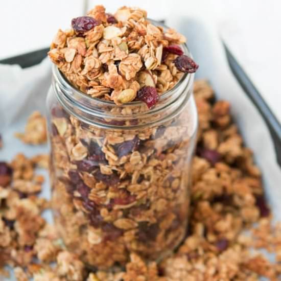 Strawberry Almond Homemade Granola