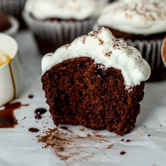 Chocolate Gingerbread Cupcakes