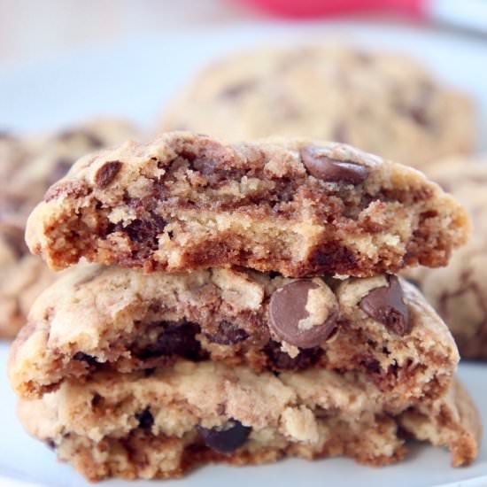 Nutella Chocolate Chip Cookies