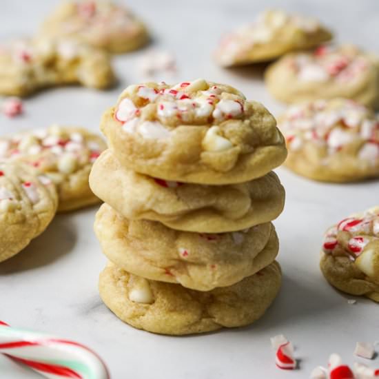 White Chocolate Peppermint Cookies