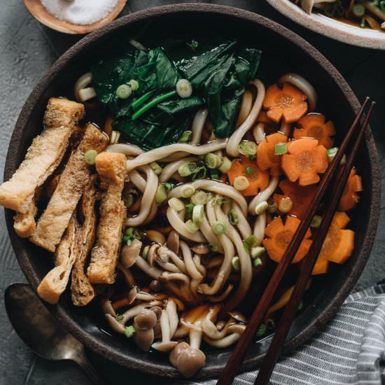 Vegan Udon Noodle Soup