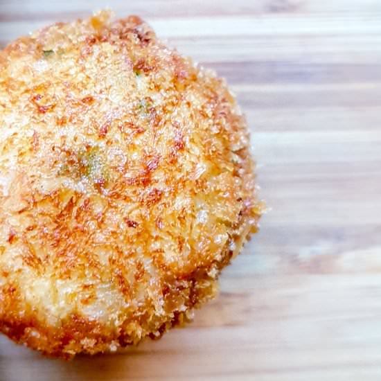 Fried Onigiri with Miso Scallops