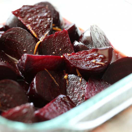 Maple Glazed Roasted Beets