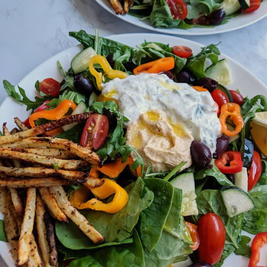 French Fry Greek Salad