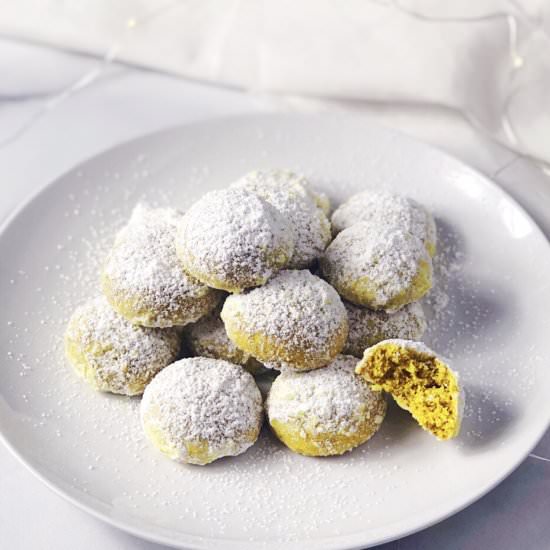 Eggnog Snowball Cookies