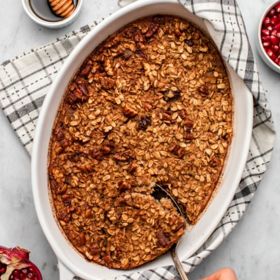 Maple Pecan Baked Oatmeal