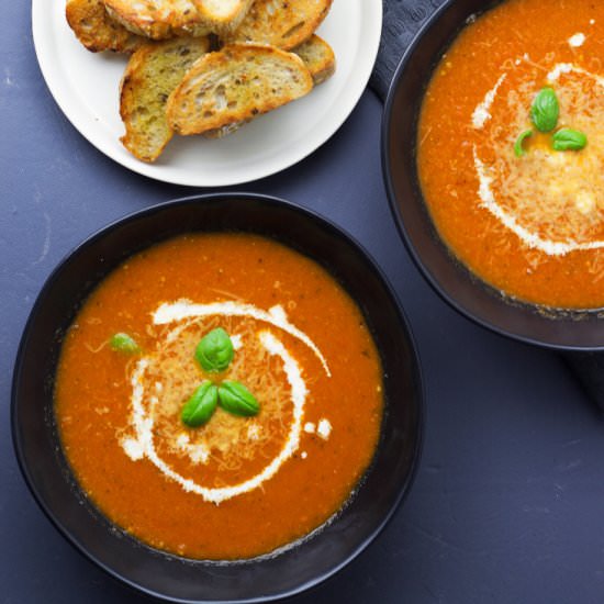 Oven Roasted Tomato Soup