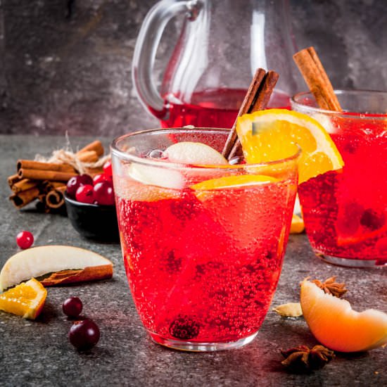Low Sugar Christmas Punch