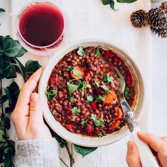 lentil bourguignon