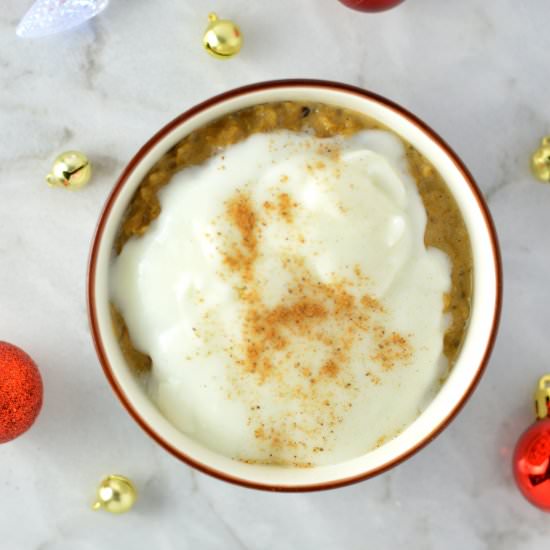 Eggnog Latte Oatmeal