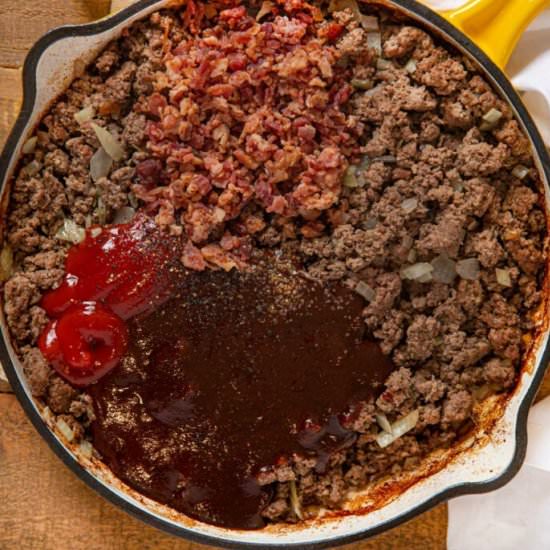 Bacon Cheeseburger Sloppy Joe