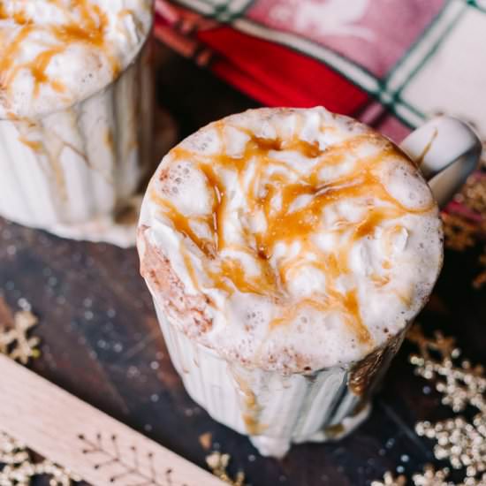 Low Carb Salted Caramel Hot Cocoa