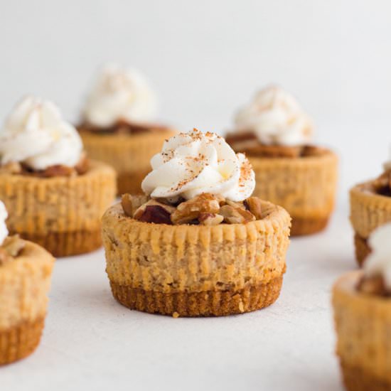 Mini Gingerbread Cheesecakes