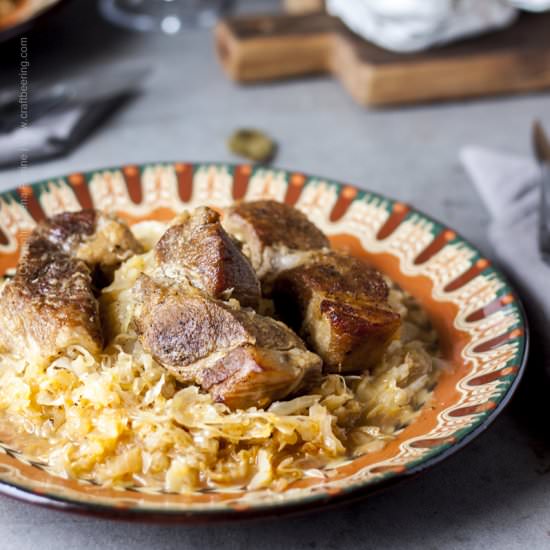 Baked Pork and Sauerkraut