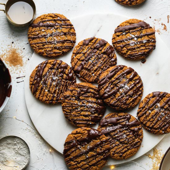 Chewy Tahini Gingersnaps