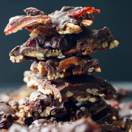Medjool Dates In Chocolate Bark