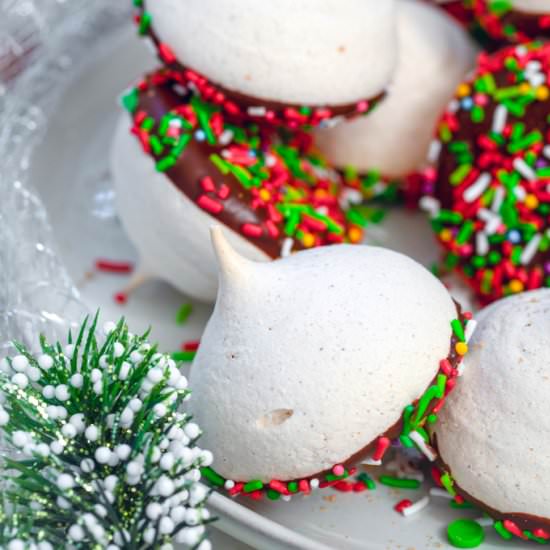 Orange Gingerbread Meringues