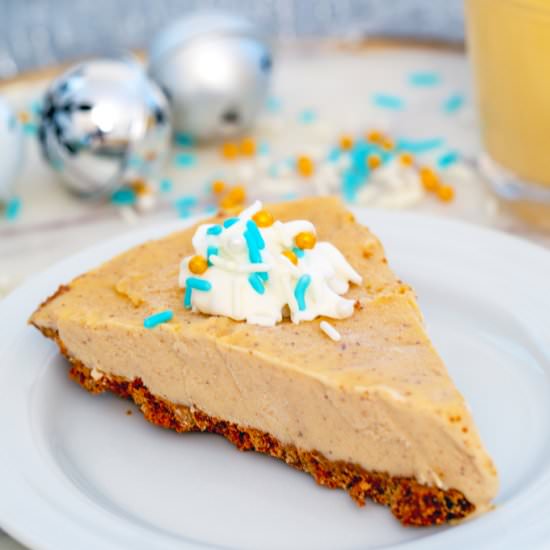 Eggnog Ice Cream Pie