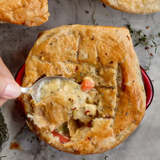 Individual Chicken Pot Pies