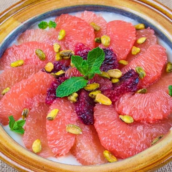 Coconut Pudding with Citrus