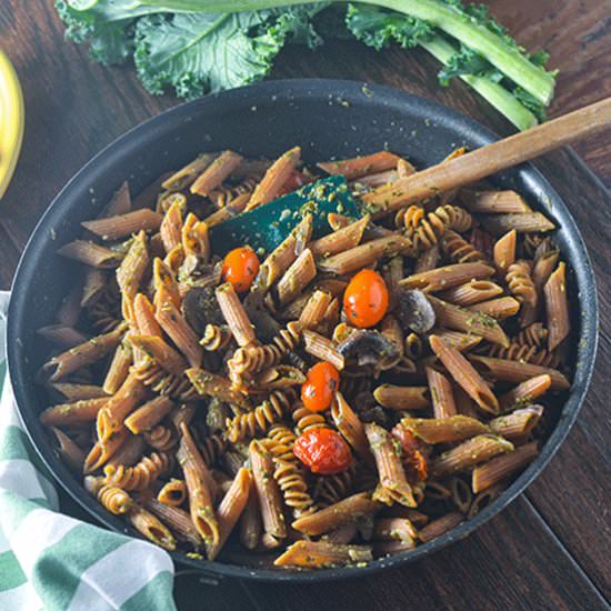 GF Mushroom Pesto Pasta