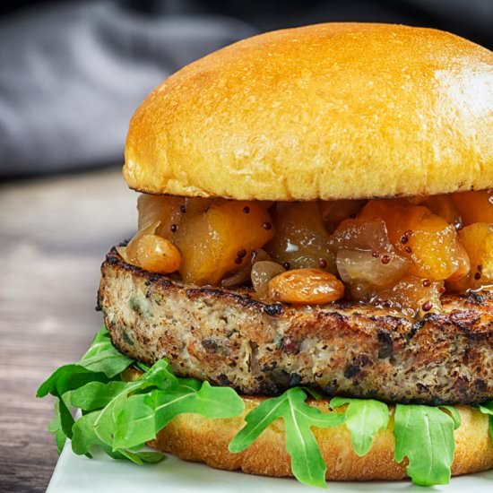 Herby Pork and Apple Burgers