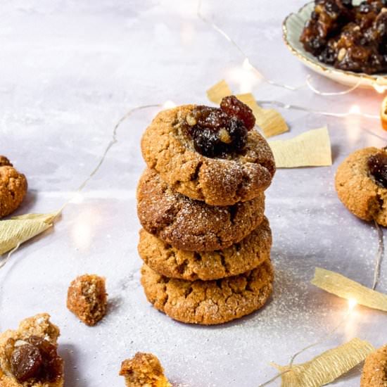 Mince Pie Thumbprint Cookies