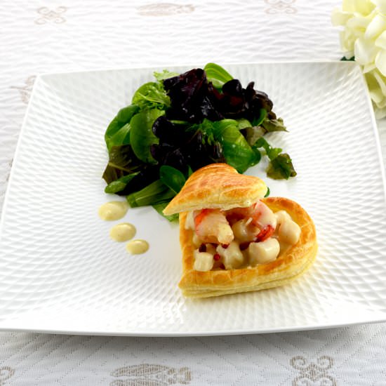 Creamy Scallops Vol au Vent