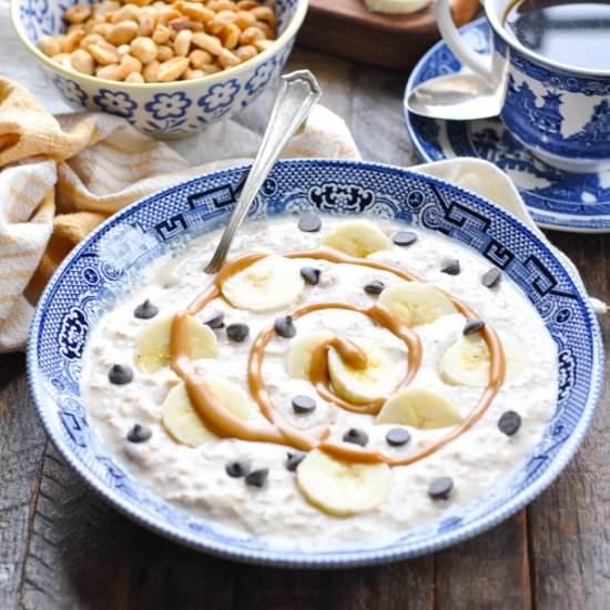 Banana Peanut Butter Overnight Oats