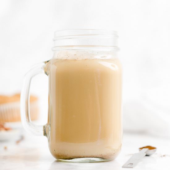 Healthy Eggnog Chai Latte