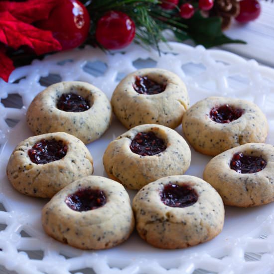Poppy Seed Thumbprints
