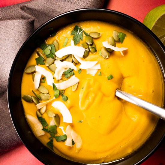 Creamy Kabocha Squash Soup – Vegan