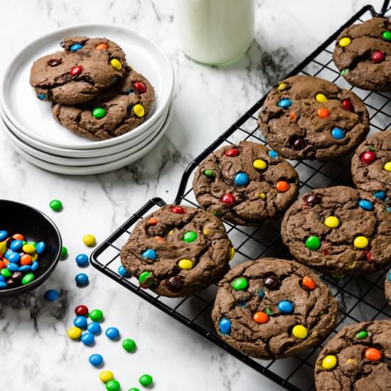 Chocolate Cake Mix Cookies
