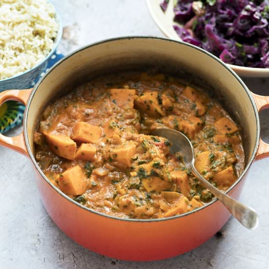 Sweet potato and peanut stew