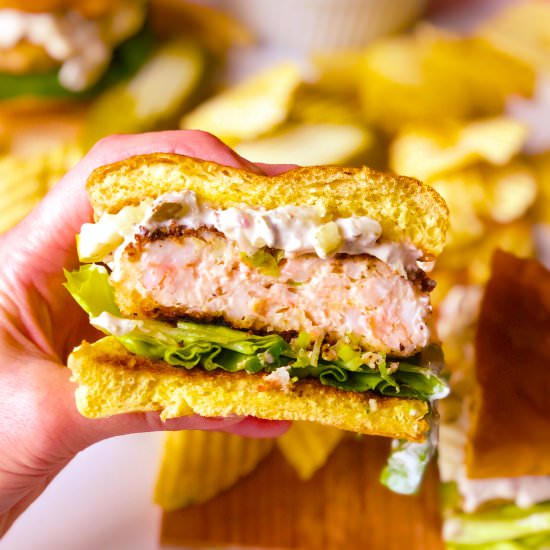 South Carolina Shrimp Burger