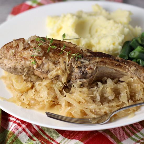 Country Style Ribs with Sauerkraut