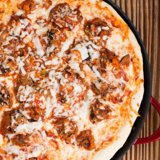 Meatball Lasagna Pizza